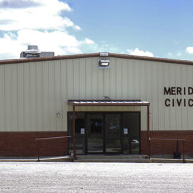 The Meridian Civic Center has enough space for a comfortable small crowd